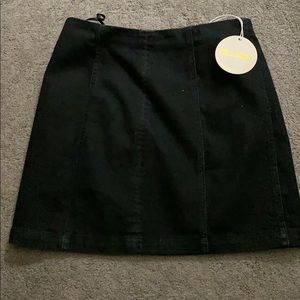 WILD HONEY - Black jean skirt